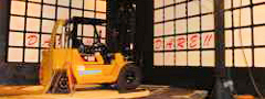 DARE!! performs EMC tests on forklift